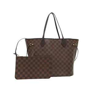 Louis Vuitton Damier Ebene Brown Neverfull Tote Bag
